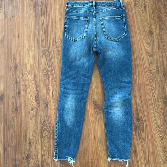 Forever 21 high waisted stretched skinny jeans distressed size 27 - Picture 4 of 4